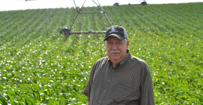 Rich Uhrenholdt standing in a field on his farm in Elgin Nebraska Rich Uhrenholdt standing in a field on his farm in Elgin Nebraska
