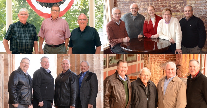 Collage of 2018-2021 Prairie Farmer Master Farmers