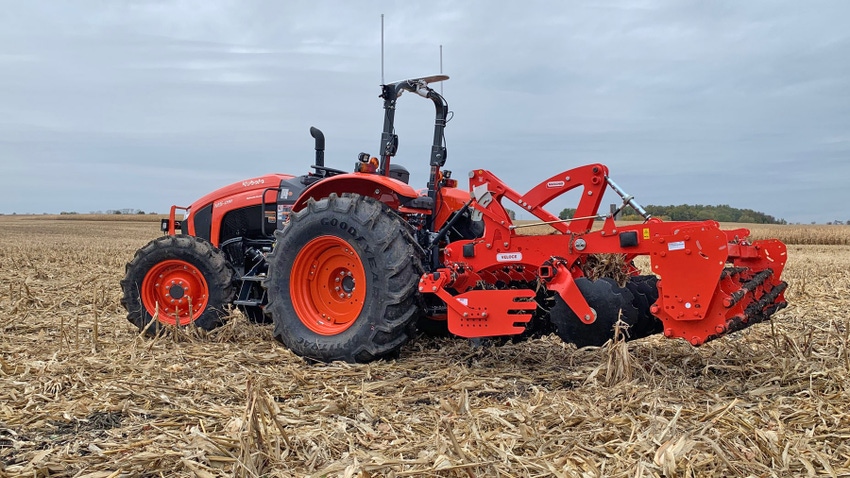 tractor equipped with retrofit autonomous system