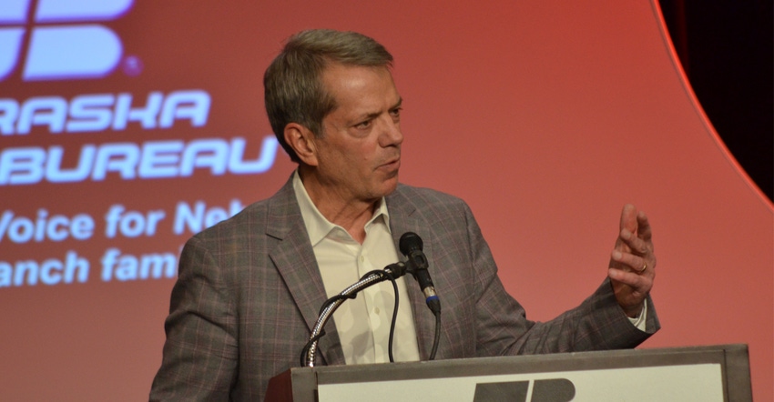 Gov.-elect Jim Pillen at Nebraska Farm Bureau convention