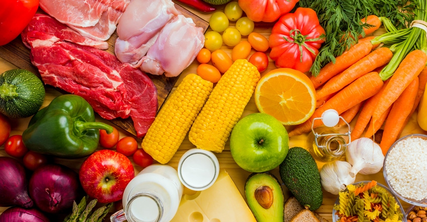 fruit, veggies and meat fruit, veggies and meat
