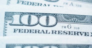closeup of American Federal Reserve banknote