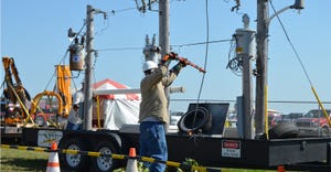Technicians at the hot-line demonstrations 