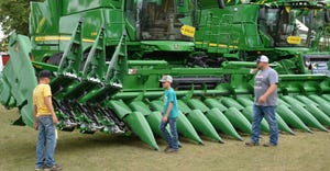 Fairgoers check out farm equipment 