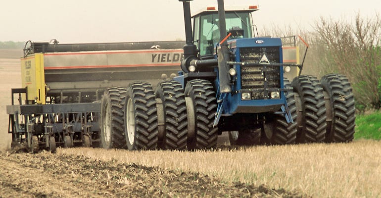 tractor with triple tires