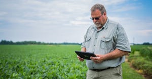 Jon Quinn surveys a farm using the 4R principles of nutrient management