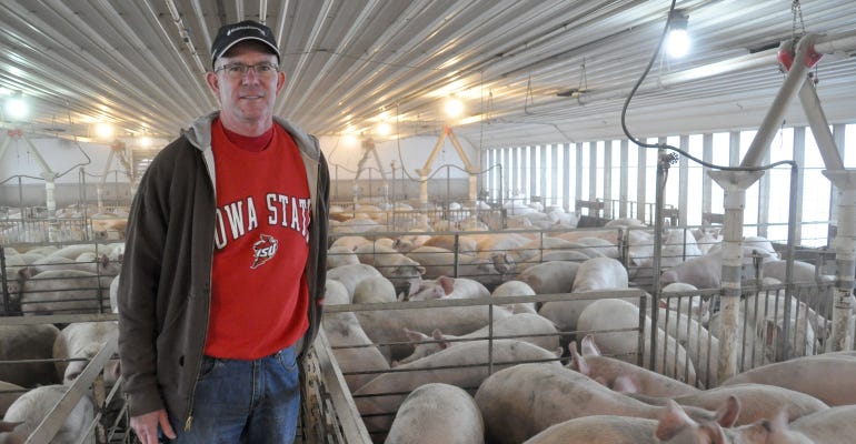 Pork production—first farrow-to-finish and now contract feeding—has always been the focus of Dan Winterhof’s farm operation in Cherokee County. 