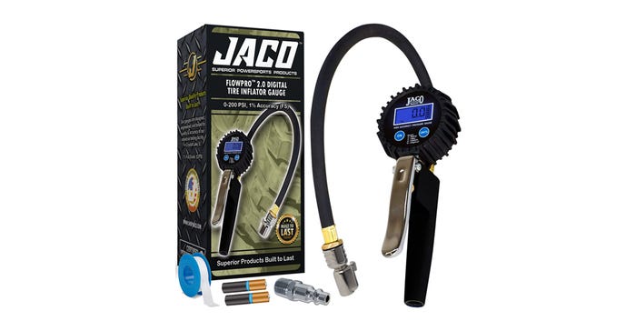 JACO FlowPro 2.0 digital tire inflator with pressure gauge 