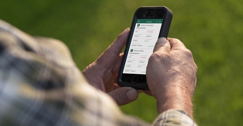 Bushel mobile app on smartphone Bushel mobile app on smartphone