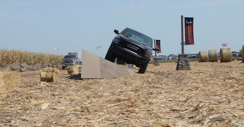 aking the truck through unique farm conditions would be nearly impossible at a city dealership. But at HHD, trucks and utilit