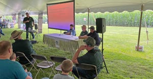 Daniel Fisher,  Dave McLaughlin and Eric Risser talk about their experiences planting cover crop mixes for winter cover and s