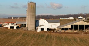 Scenic view of a dairy operation