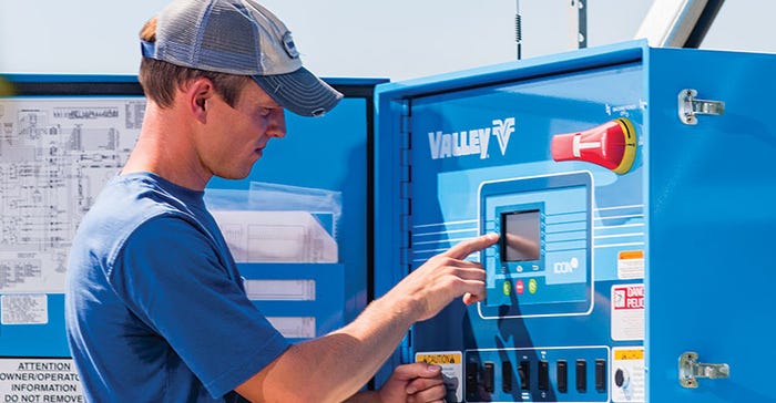 Michael Peterson, South Central, Neb., utilizes Valley ICON5 smart panel