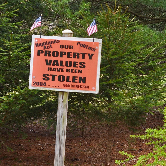  Our property values have been stolen'