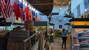 Lindeken Exhibit Hall at the Museum of Fur Trade near Chadron, Neb., 