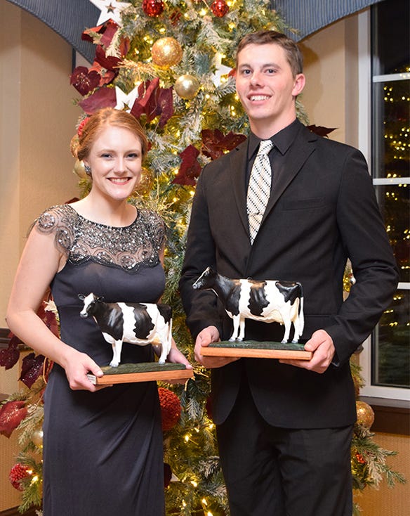 Allison Breunig and Zach Tolzman selected Outstanding Holstein Girl and Boy 