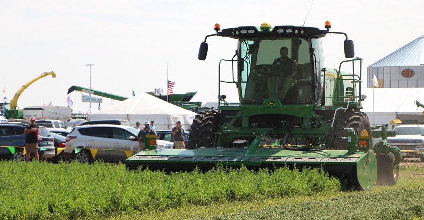 Companies show off the latest in hay equipment every day at 2 p.m. during Husker Harvest Days 