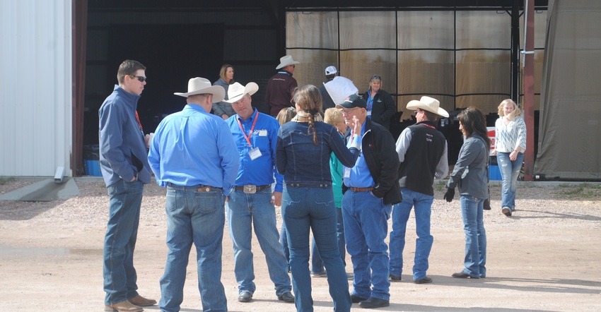 Group of people talking