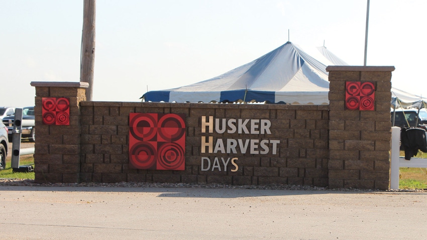 Husker Harvest Days monument sign