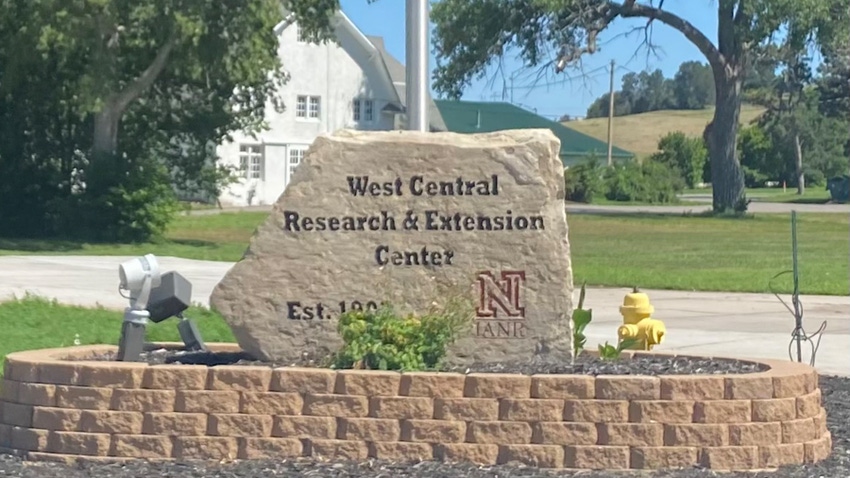 West Central Research and Extension sign