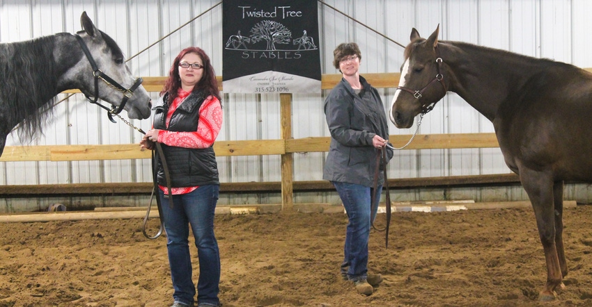 Alissa Donnell and Cassandra Sue Shambo at Twisted Tree Stables