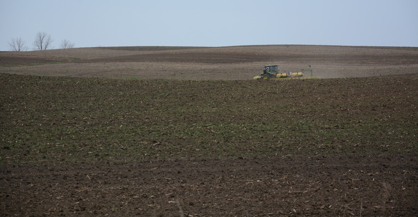 planter in field