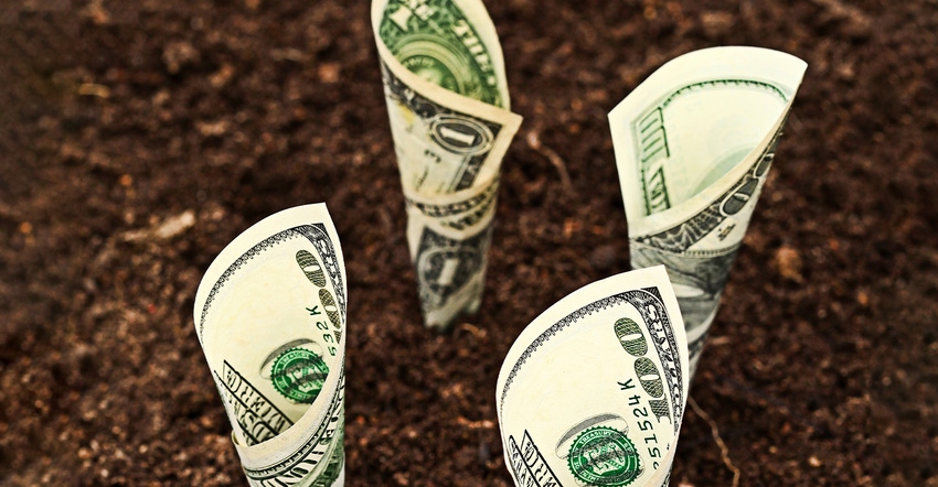 U.S. bills sprout from soil