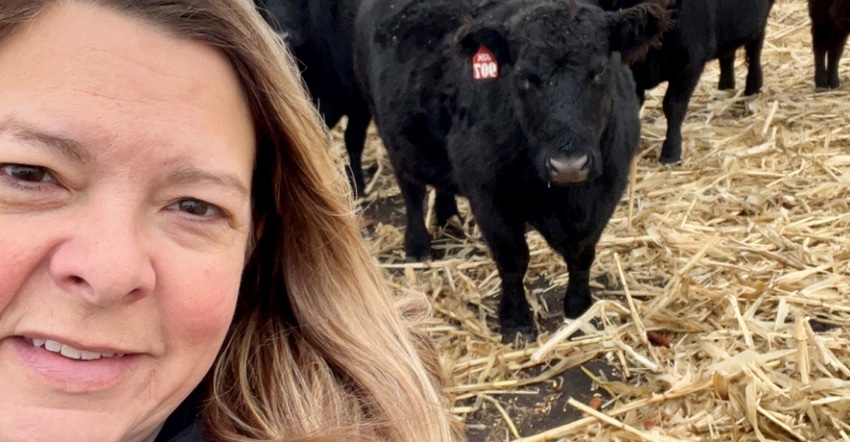 Jennifer and cattle Jennifer and cattle