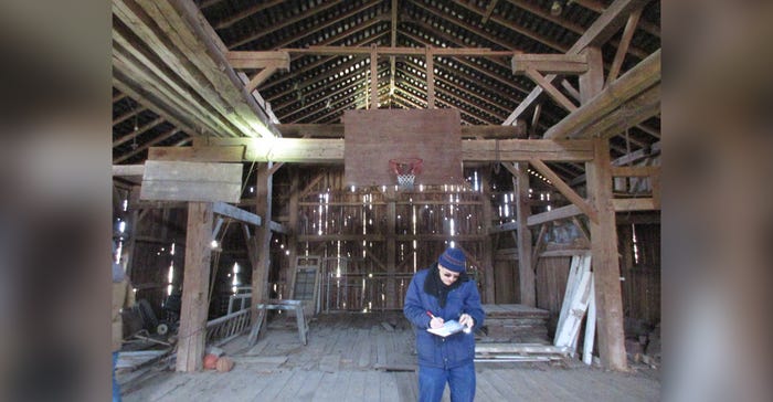 interior of the Snyder's barn interior of the Snyder's barn