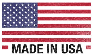 Flag with Made in USA label