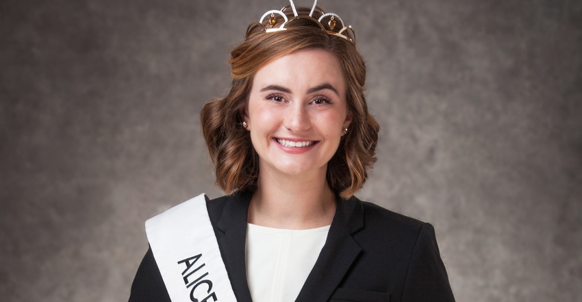 The 73rd Alice in Dairyland Julia Nunes of Chippewa Falls, Wis.