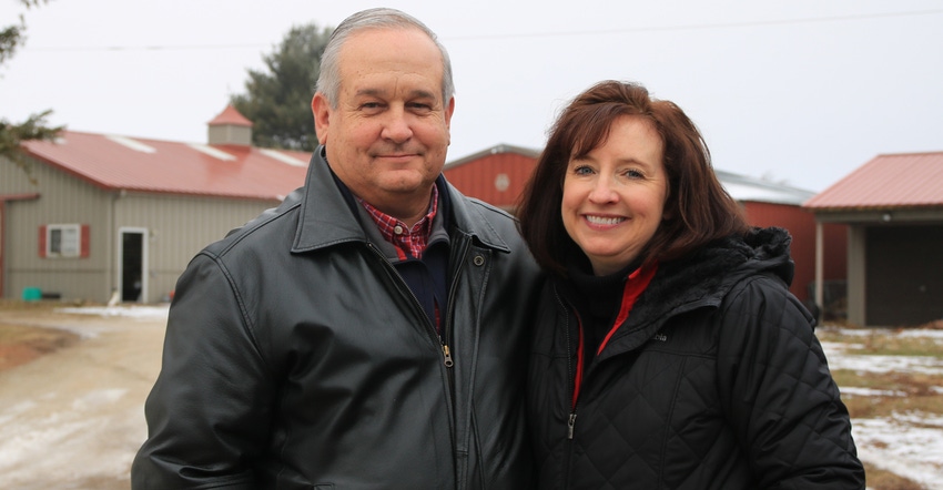 2020 Master Farmer Dale Hadden and wife Amy 