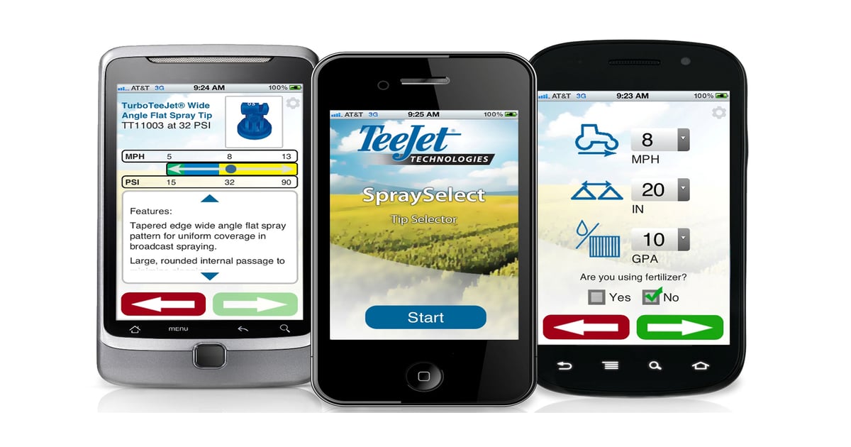 Smartphone sprayer app from TeeJet simplifies spray tip selection ...