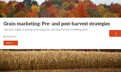 pre- and post-harvest grain marketing