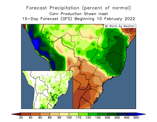 South American forecast