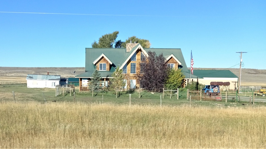Wyoming farmhouse
