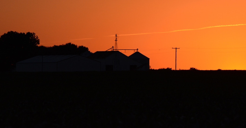 farmstead sunset