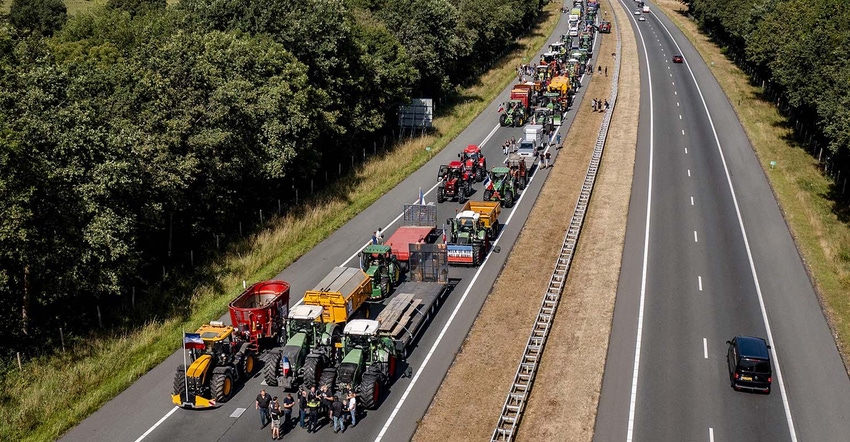 Dutch farmers protest moves to cut nitrogen, buy out farmers