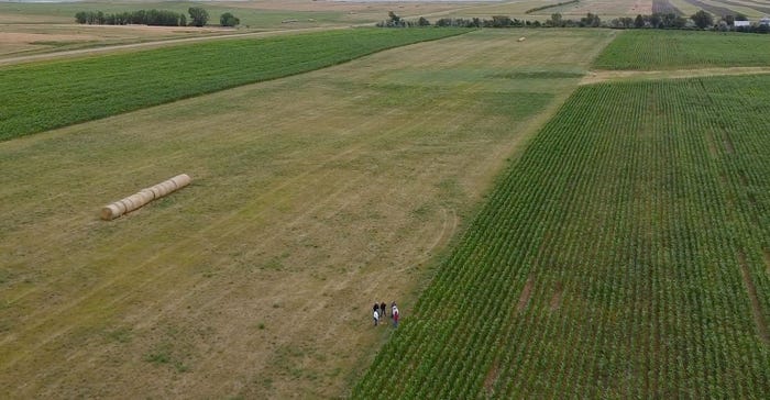 Aerial view of April Stoner’s Meade County family farm