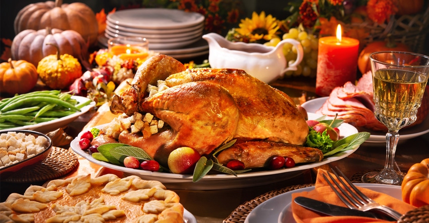 Thanksgiving Turkey dinner with Pumpkin pie