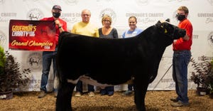 State fair Governor's steer show winners and owners
