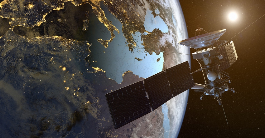satellite and earth satellite and earth