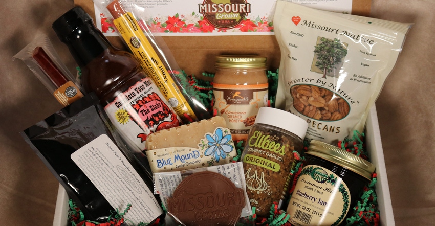 Missouri Grown team at the Department of Agriculture offers 10 state-specific items as a gift box for the holiday season