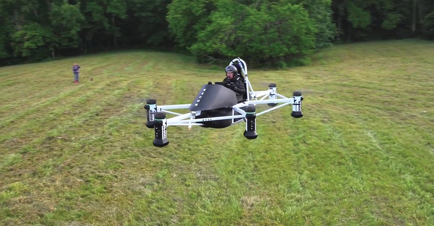 Recon flying farm car