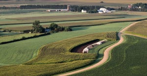Aerial view of Wisconsin dairies