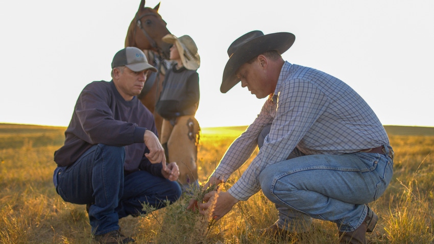 South Dakota rancher Justin Thompson and Ryan Beer from NRCS
