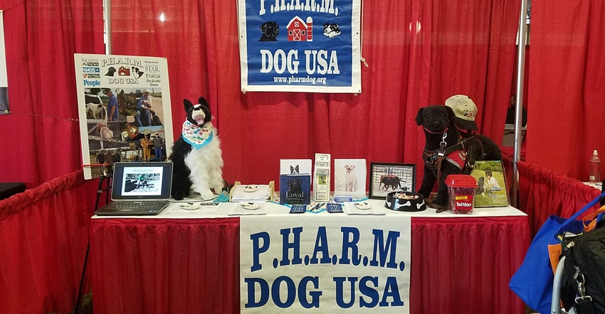 : It is all about service dogs at the PHARM Dog booth at HHD