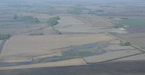 Aeriel photo of Nebraski farmland