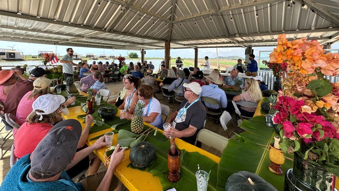 farmers visiting Don Manuel in Santa Isabel, Puerto Rico during the AFBF convention
