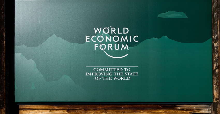 Screen shot from world economic forum